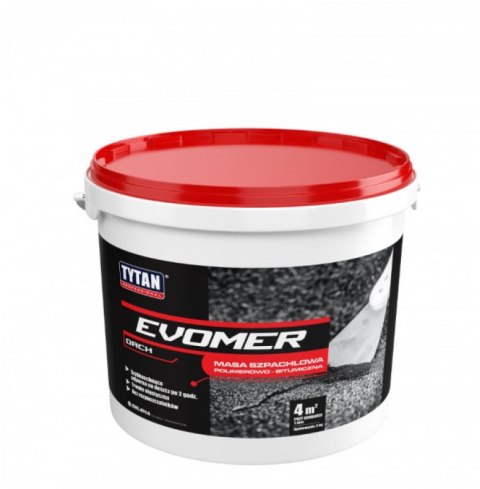 TYTAN EVOMER MASA SZPACHLOWA 5KG CZARNY TYTAN