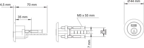 WKŁADKA BĘBENKOWA OKRĄGŁA WT-07 NIKIEL LOB
