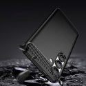 Etui elastyczne silikonowe na Xiaomi Note 14 Pro 5G Carbon Case - czarne
