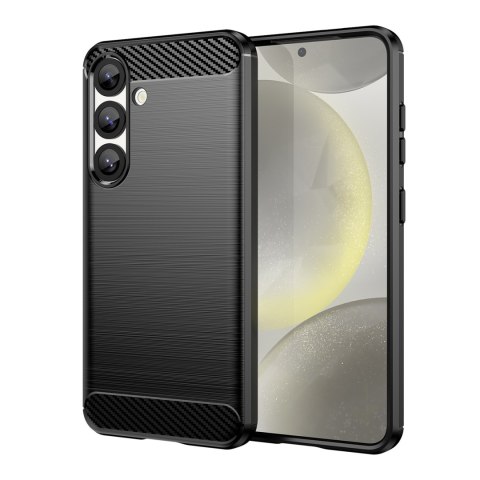 Etui elastyczne silikonowe na Xiaomi Redmi Note 14S Carbon Case - czarne