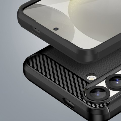 Etui elastyczne silikonowe na Xiaomi Redmi Note 14S Carbon Case - czarne