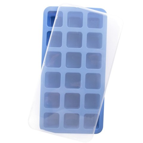 Forma do kostek lodu silikonowa z pokrywką 18 x KOSTKI MINI