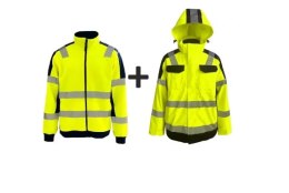 KURTKA PRZECIWDESZCZOWA Z PODPINKĄ, ŻÓŁTA, ROZ. L VIZWELL