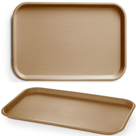 Taca do serwowania Fast Food GN 1/1 530x325 mm - brązowa