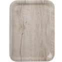 Taca do serwowania prostokątna antypoślizgowa 240x340 mm - jasne drewno