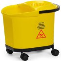 Wiadro do mopa mycia podłóg z wyżymaczką podstawą na kółkach 16 l