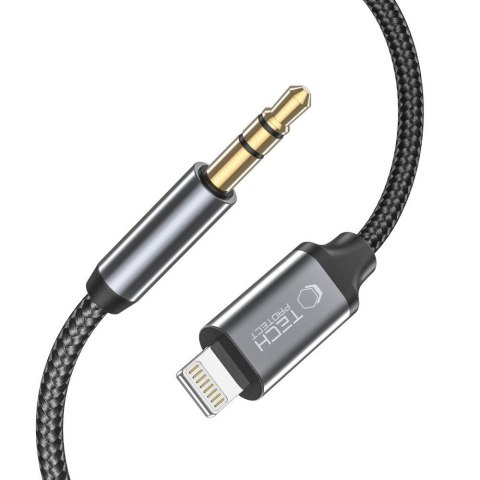 Kabel przewód audio iPhone Lightning - mini jack 3.5mm 1m - czarny