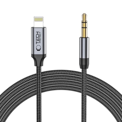 Kabel przewód audio iPhone Lightning - mini jack 3.5mm 1m - czarny
