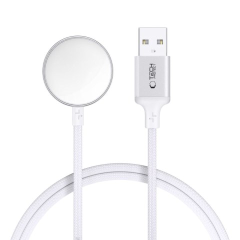 Ładowarka indukcyjna do zegarka Apple Watch USB-A 3W 1m - biała