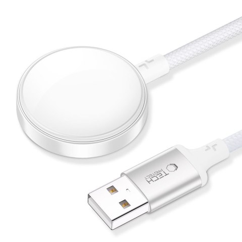 Ładowarka indukcyjna do zegarka Apple Watch USB-A 3W 1m - biała