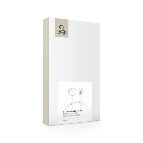 Ładowarka indukcyjna do zegarka Apple Watch USB-A 3W 1m - biała