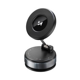 Uchwyt samochodowy magnetyczny na deskę rozdzielczą szybę - czarny