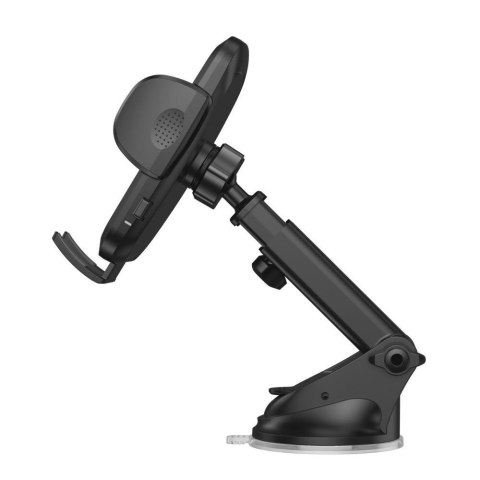 Uchwyt samochodowy z ładowarką indukcyjną do telefonu na kokpit kratkę 15W - czarny