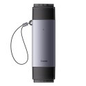 Czytnik kart pamięci SD TF USB-A USB-C - szary
