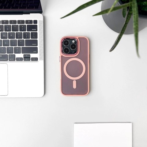 Etui pokrowiec ochronny na iPhone 17 Pro Max Fashion Case MagSafe - różowe
