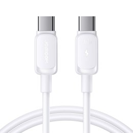 Kabel przewód do ładowania transmisji danych USB-C 60W 1.2m - biały