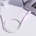 Kabel przewód do ładowania transmisji danych USB-C 60W 1.2m - biały
