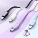 Kabel przewód do ładowania transmisji danych USB-C 60W 1.2m - biały