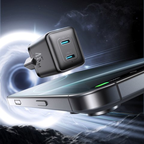 Ładowarka sieciowa 2x USB-C EU 45W - czarna