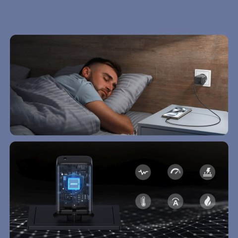 Ładowarka sieciowa USB-C EU 65W - czarna