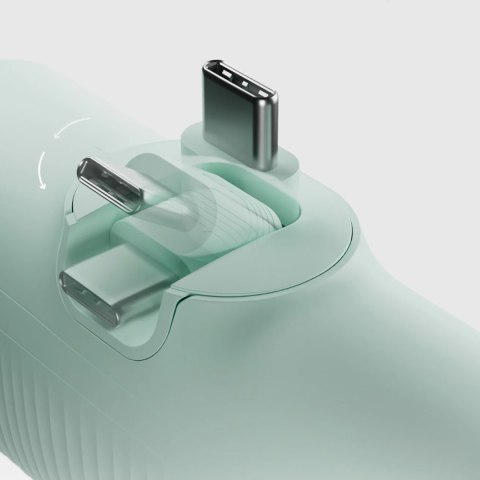 Powerbank EcoPower 5000 mAh 10W z wbudowanym portem USB-C - zielony