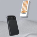 Powerbank K6Pro 10000mAh z wbudowanymi kablami USB-C microUSB iPhone Lightning - czarny
