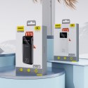 Powerbank K6Pro+ 20000mAh z wbudowanymi kablami USB-C microUSB iPhone Lightning - biały