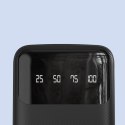 Powerbank K6Pro+ 20000mAh z wbudowanymi kablami USB-C microUSB iPhone Lightning - czarny