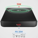 Powerbank bezprzewodowy Mag Power Qi2 5000 mAh MagSafe USB-C PD 20W- czarny