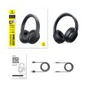 Słuchawki bezprzewodowe nauszne mocny bas Bass BH1 Bluetooth - czarne