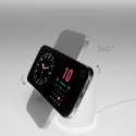 Stacja ładująca 2w1 bezprzewodowa magnetyczna do smartfona słuchawek - biała
