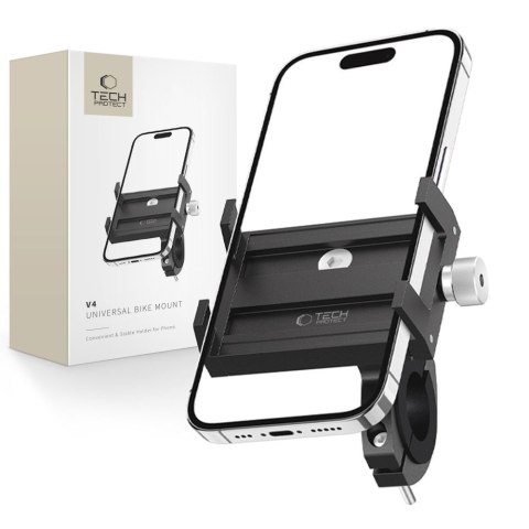 Uchwyt rowerowy do smartfona na kierownicę V4 - czarny