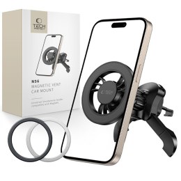 Uchwyt samochodowy N56 do smartfona na kratkę MagSafe - czarny