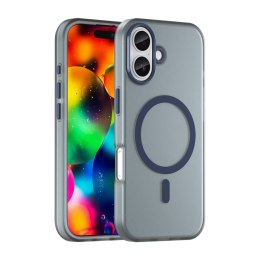 Etui case na iPhone 17 Magnetic Abrasive MagSafe - matowe niebieskie
