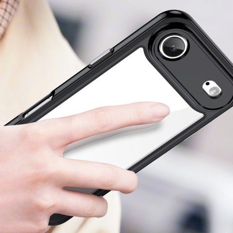 Etui case pokrowiec na iPhone 17 Air Outer Space - czarne przezroczyste