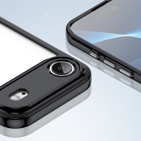 Etui case pokrowiec na iPhone 17 Air Outer Space - czarne przezroczyste