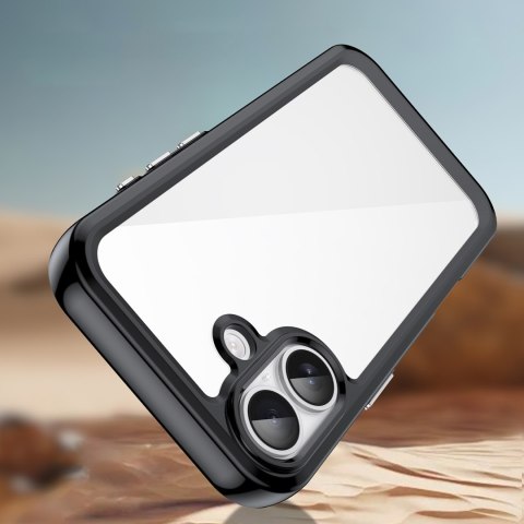 Etui case pokrowiec na iPhone 17 Outer Space - czarne przezroczyste