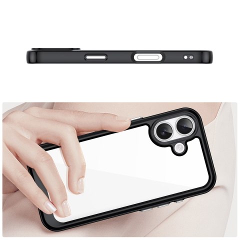 Etui case pokrowiec na iPhone 17 Outer Space - czarne przezroczyste