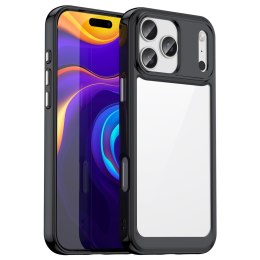 Etui case pokrowiec na iPhone 17 Pro Max Outer Space - czarne przezroczyste