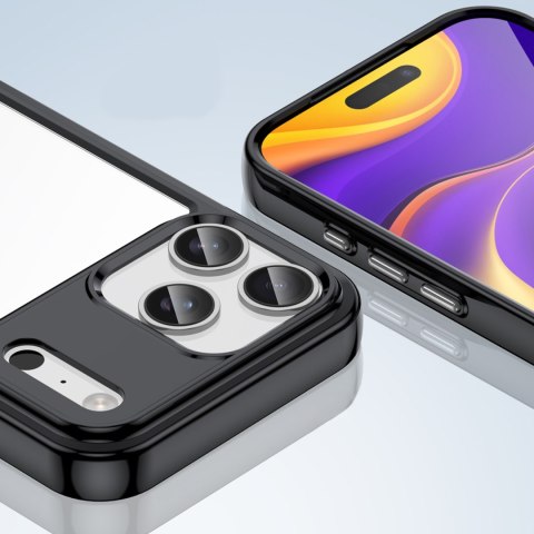 Etui case pokrowiec na iPhone 17 Pro Max Outer Space - czarne przezroczyste