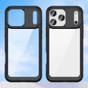 Etui case pokrowiec na iPhone 17 Pro Outer Space - czarne przezroczyste