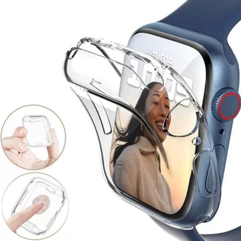 Etui na Apple Watch Series 7/8/9 45 mm Ultra Clear Watch Case - przezroczyste