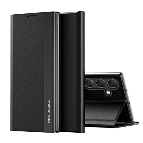 Etui na Samsung Galaxy S25 Edge z klapką podstawką Sleep Case Pro - czarne
