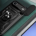 Etui pancerne z podstawką osłoną aparatu na iPhone 17 Air Hybrid Armor Camshield - czarne