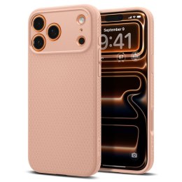 Etui pokrowiec case na iPhone 17 Pro Max Liquid Air - tytanowo-różowe
