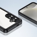 Etui pokrowiec na Samsung Galaxy S25 Edge z elastyczną ramką Outer Space Case - czarne