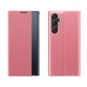Etui pokrowiec na Samsung Galaxy S25 Edge z klapką podstawką New Sleep Case - różowe