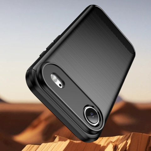 Etui pokrowiec plecki na iPhone 17 Air Carbon Case - czarne