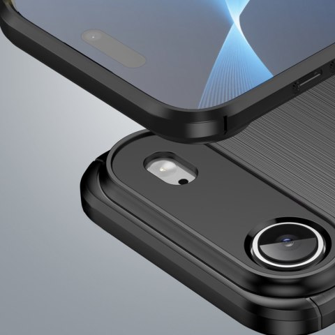 Etui pokrowiec plecki na iPhone 17 Air Carbon Case - czarne