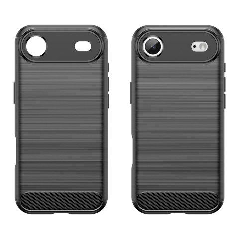 Etui pokrowiec plecki na iPhone 17 Air Carbon Case - czarne